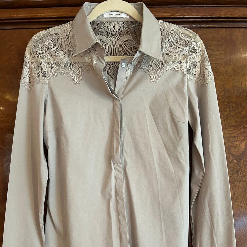 Diego Reiga Lace Button Down